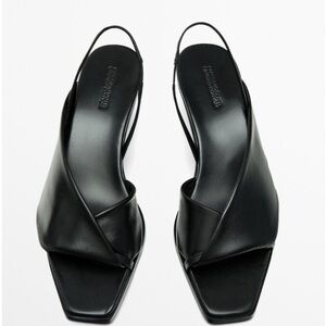 Massimo Dutti Limited Edition Heeled Sandals Size 39 VGUC